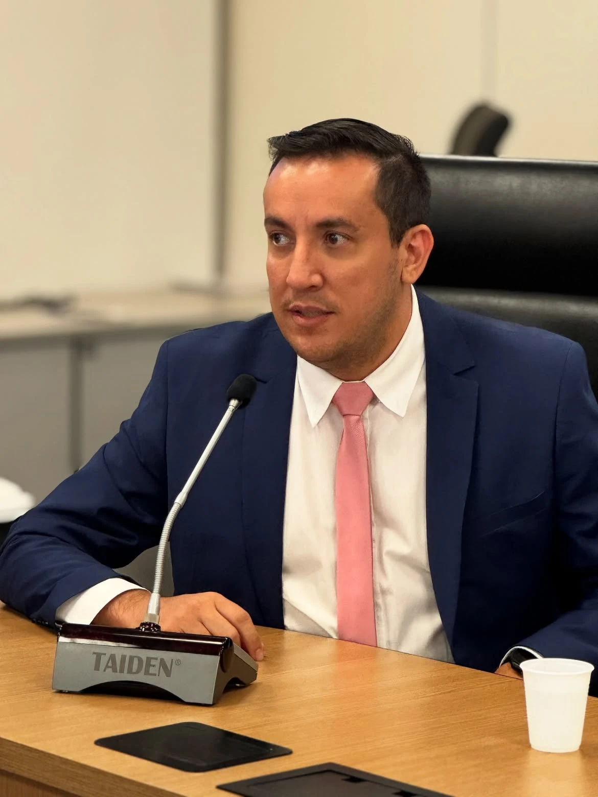 Rodrigo Nicolau em sessão na Câmara